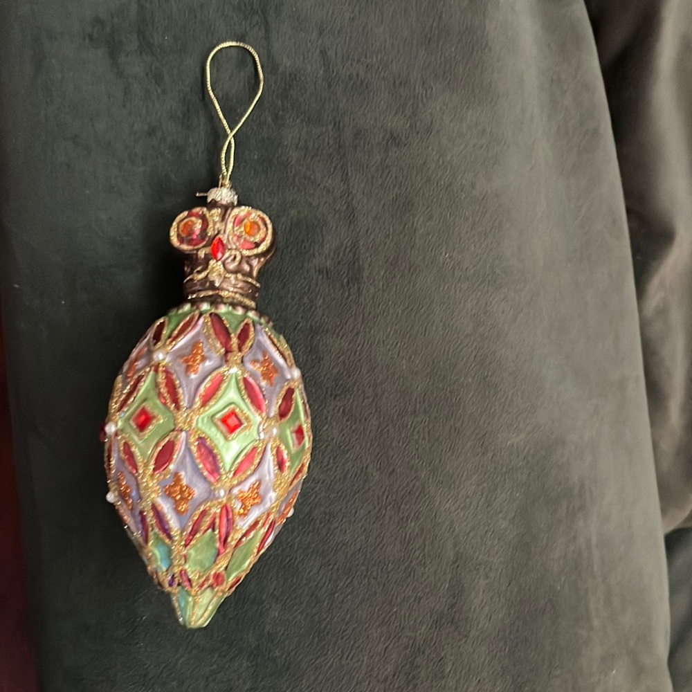 Jeweled Christmas ornament